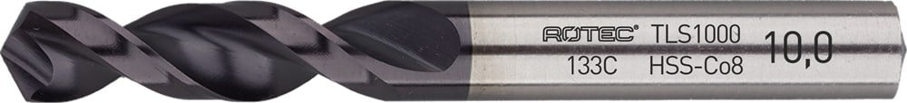Rotec HSS-Co8 Spiraalboor DIN 1897 TLS1000 TiAlN 6,2 mm - 133.0620C