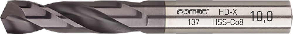 Rotec HSS-Co8 Spiraalb. DIN 1897 N-HD TiAlN 4,10 mm - 137.0410C