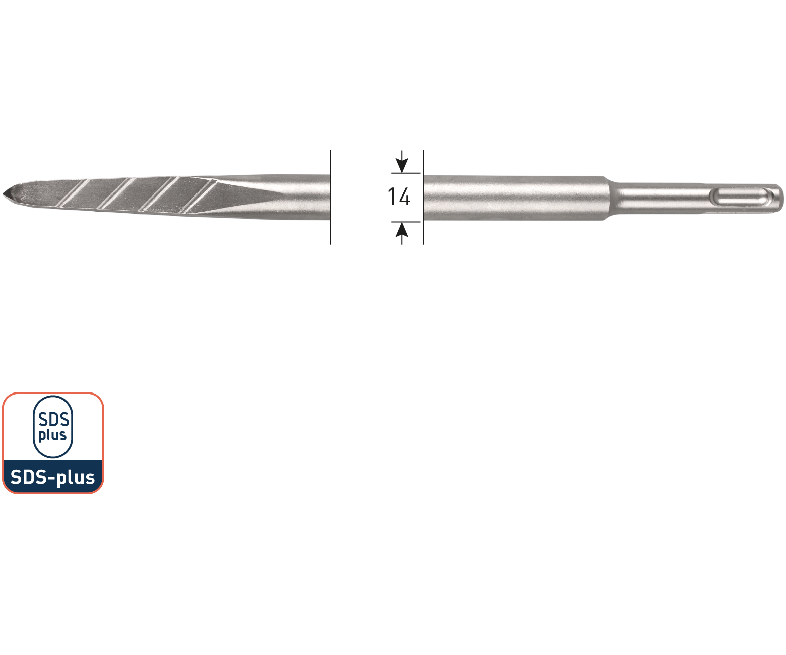 Rotec V-Breaker | puntbeitel | SDS-plus | 215.0106 - 215.0106