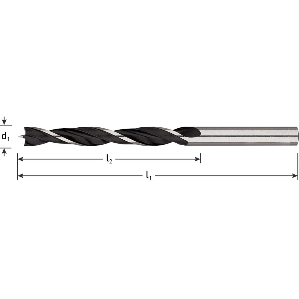 Rotec Machinale houtboor 10,0x87/133 mm - 2351000