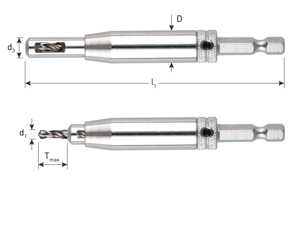 Rotec HSS Scharnierboor | 1/4"-bitopn. E6.3 | ø3,5 (schroef ø5-5,5) - 268.0005