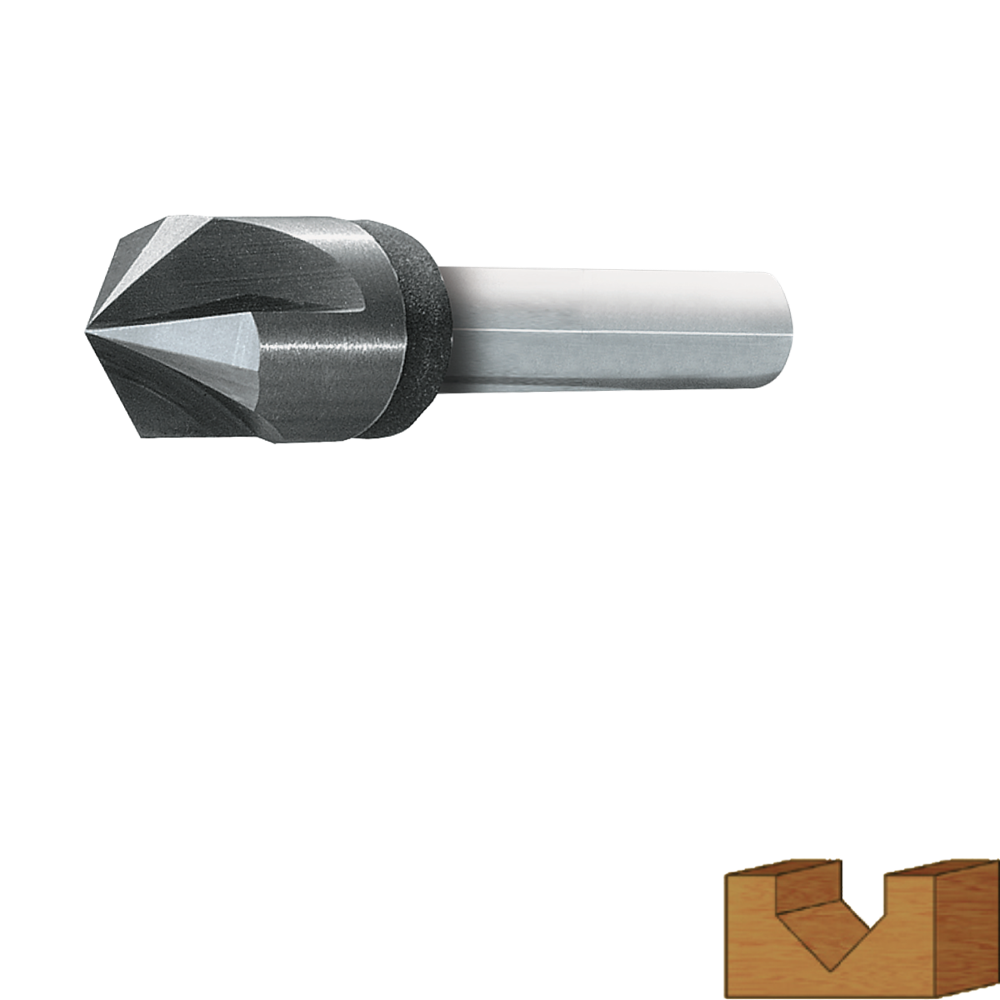 Rotec VHM V-Groeffrees, 60, GOLD-LINE, ø14, d2=8 - 271.08.1401