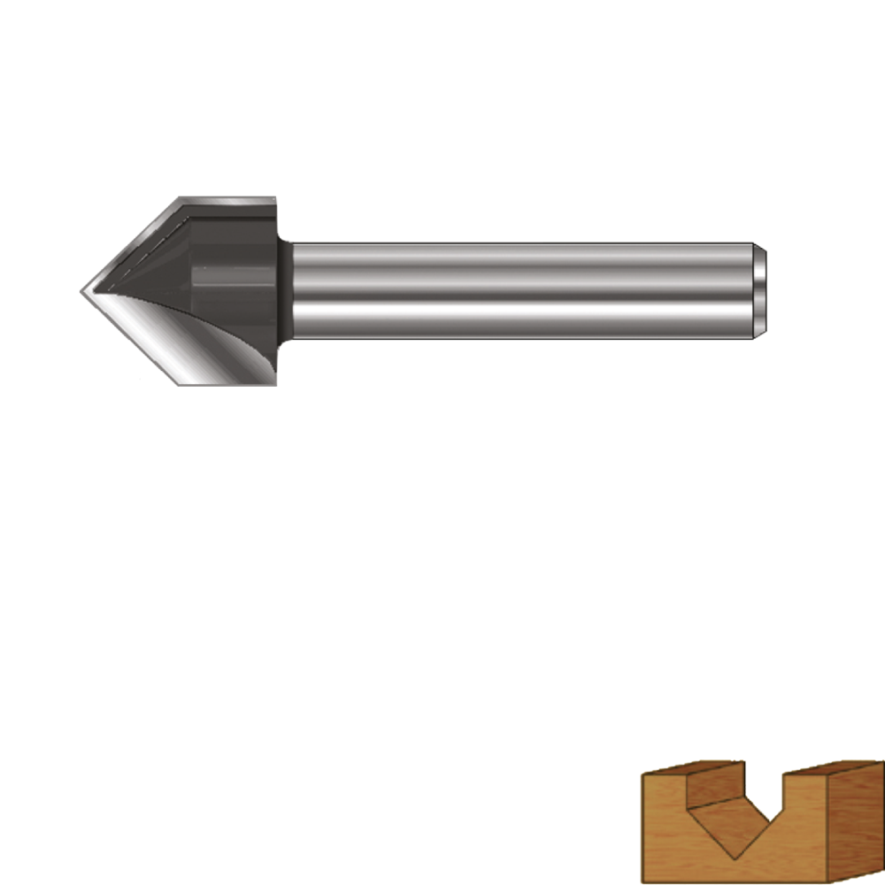 Rotec HM V-Groeffrees 60 | GOLD-LINE | ø19,05 | d2=8 - 271.09.1905