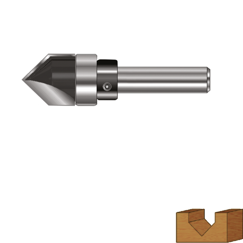 Rotec HM V-Groeffrees 90 | Lager | GOLD-LINE | ø12 | d2=8 - 271.10.1200