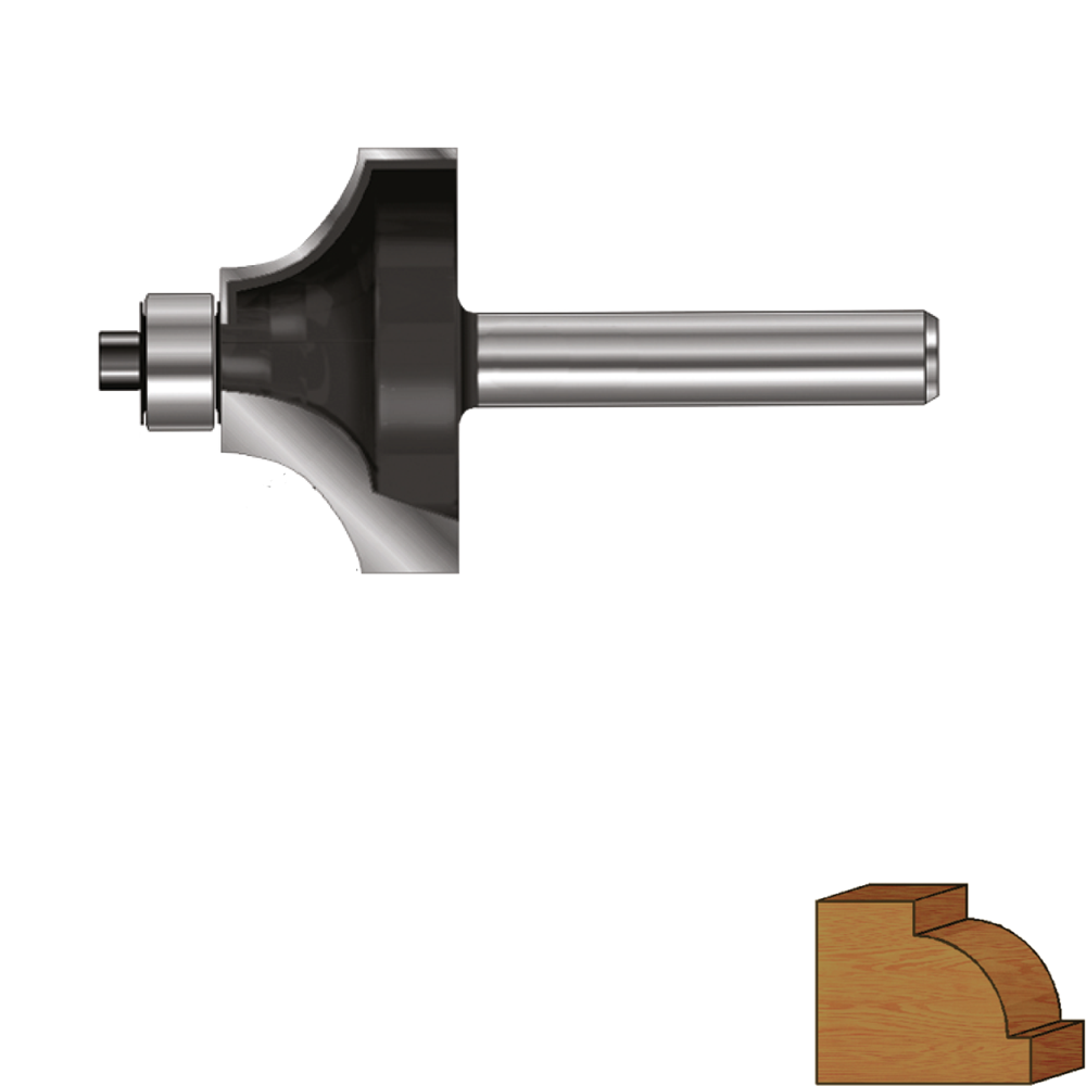 Rotec HM Kwartrondprofielfrees | GOLD-LINE | ø22.7 | R=5 | d2=8 - 271.12.0500