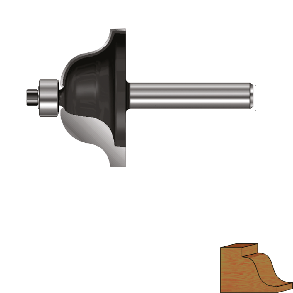 Rotec HM Lijstfrees | GOLD-LINE | ø27 | R=4 | d2=8 - 271.13.0400