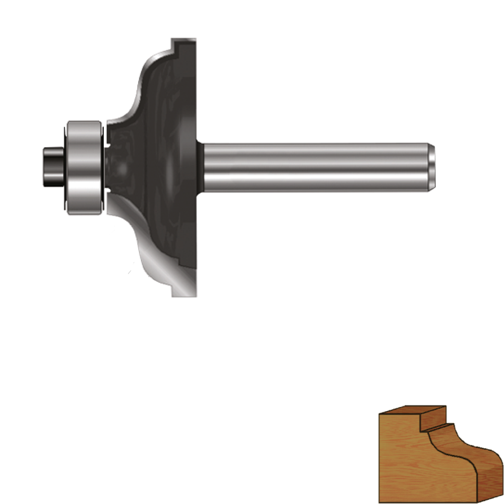 Rotec HM Kroonlijstfrees | GOLD-LINE | ø41.3 | R=6.35 | d2=8 - 271.15.0635 afbeelding 1