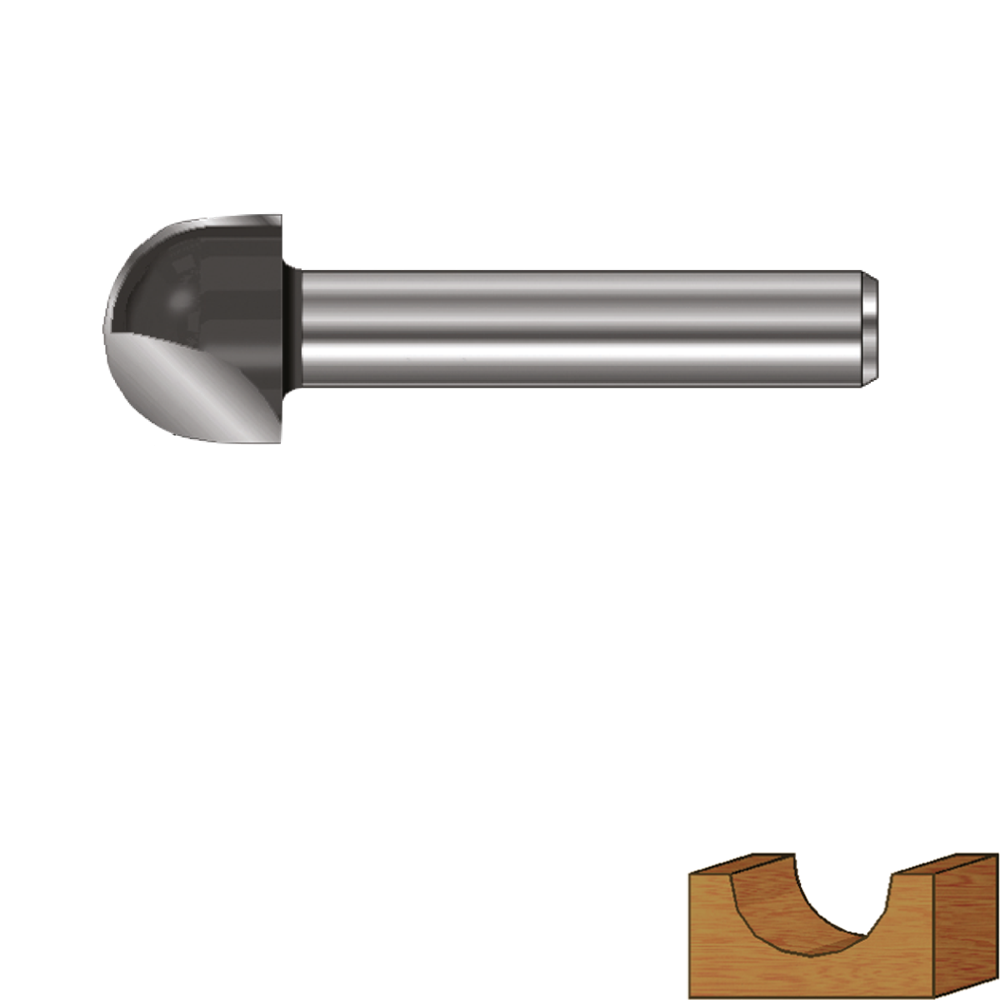Rotec HM Holprofielfrees | GOLD-LINE | ø25,4 | R=12,7 | d2=12 - 272.20.1270 afbeelding 1