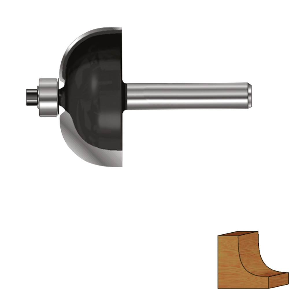 Rotec HM Holprofielfrees | lager | GOLD-LINE | ø21.5 | R=6 | d2=8 - 271.21.0600 afbeelding 1