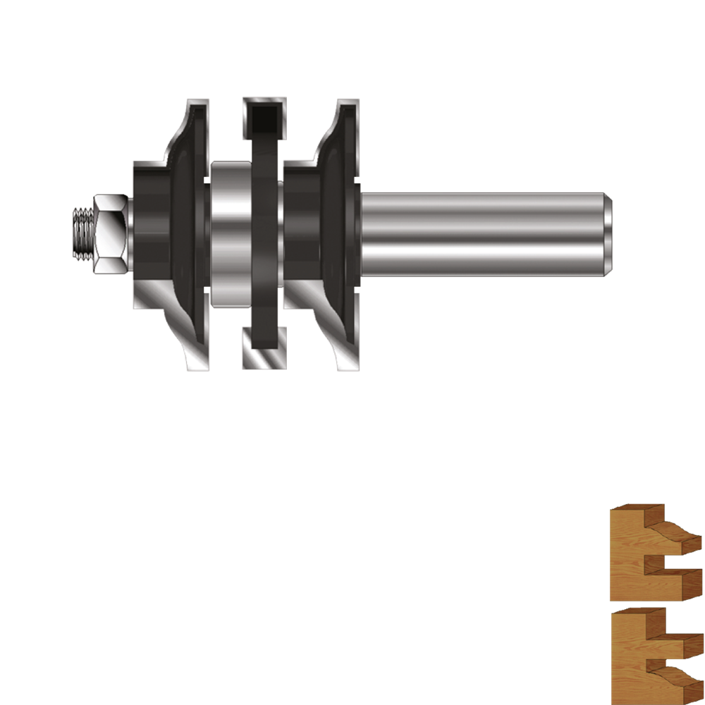 Rotec HM Contraprofielgarnituurfrees | GOLD-LINE | Z=3 | ø41 | d2=12 - 272.38.4100