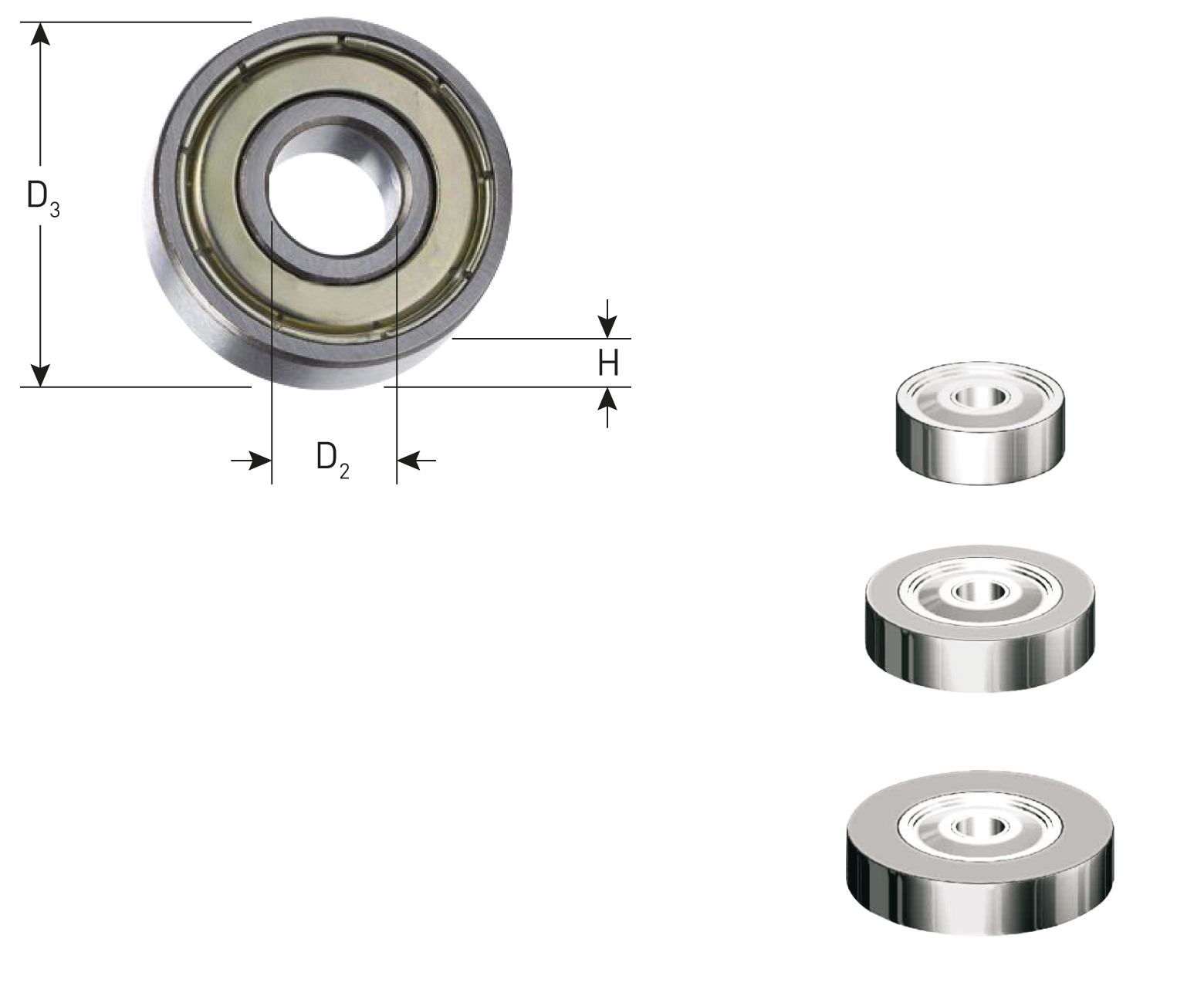 Rotec Geleidelager GOLD-LINE | ø19.05 x ø4.76 x 7.14 - 273.01.1957
