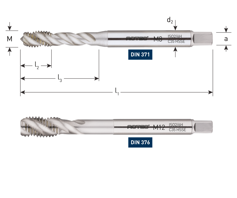 Rotec HSS-E Machinetap | Blind | DIN 371 | M10 - 320.1000CE