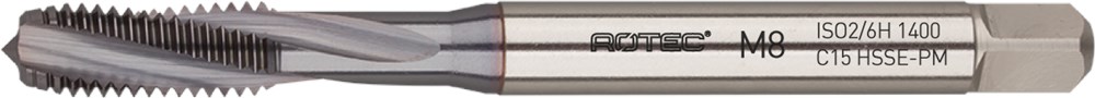 Rotec HSSE-PM 1400 Machinetap DIN 371C/15° M 4 TiCN - 347.0400C - 347.0400C