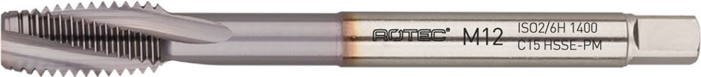 Rotec HSSE-PM 1400 Machinetap DIN 376C/15° M12 TiCN - 347.1200C
