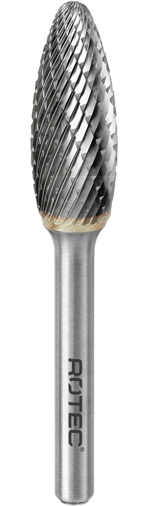 Rotec HM-Stiftfrees, model H - Z6 / Kruisvertand / ø3x6x38xø3mm - 4370301