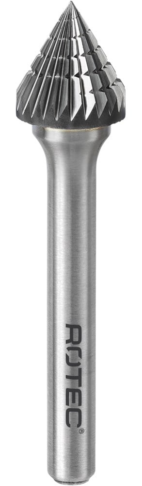 Rotec HM-Stiftfrees, model J - Z3 / Spiraalvertand / ø9,6x8x56xø6mm 60° - 4381005