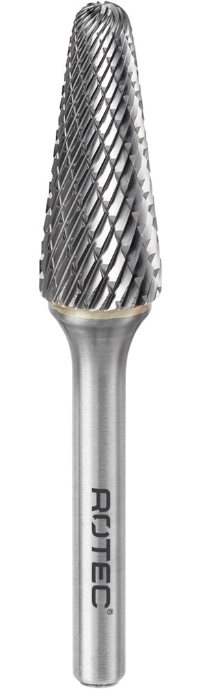 Rotec HM-Stiftfrees, model L - Z6 / Kruisvertand / ø9,6x30x76xø6mm - 4391011