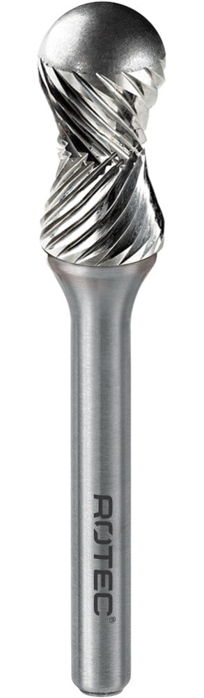Rotec HM-Stiftfrees, model X - Z3 / Spiraalvertand / ø12,8x25x70xø6mm - 4422000