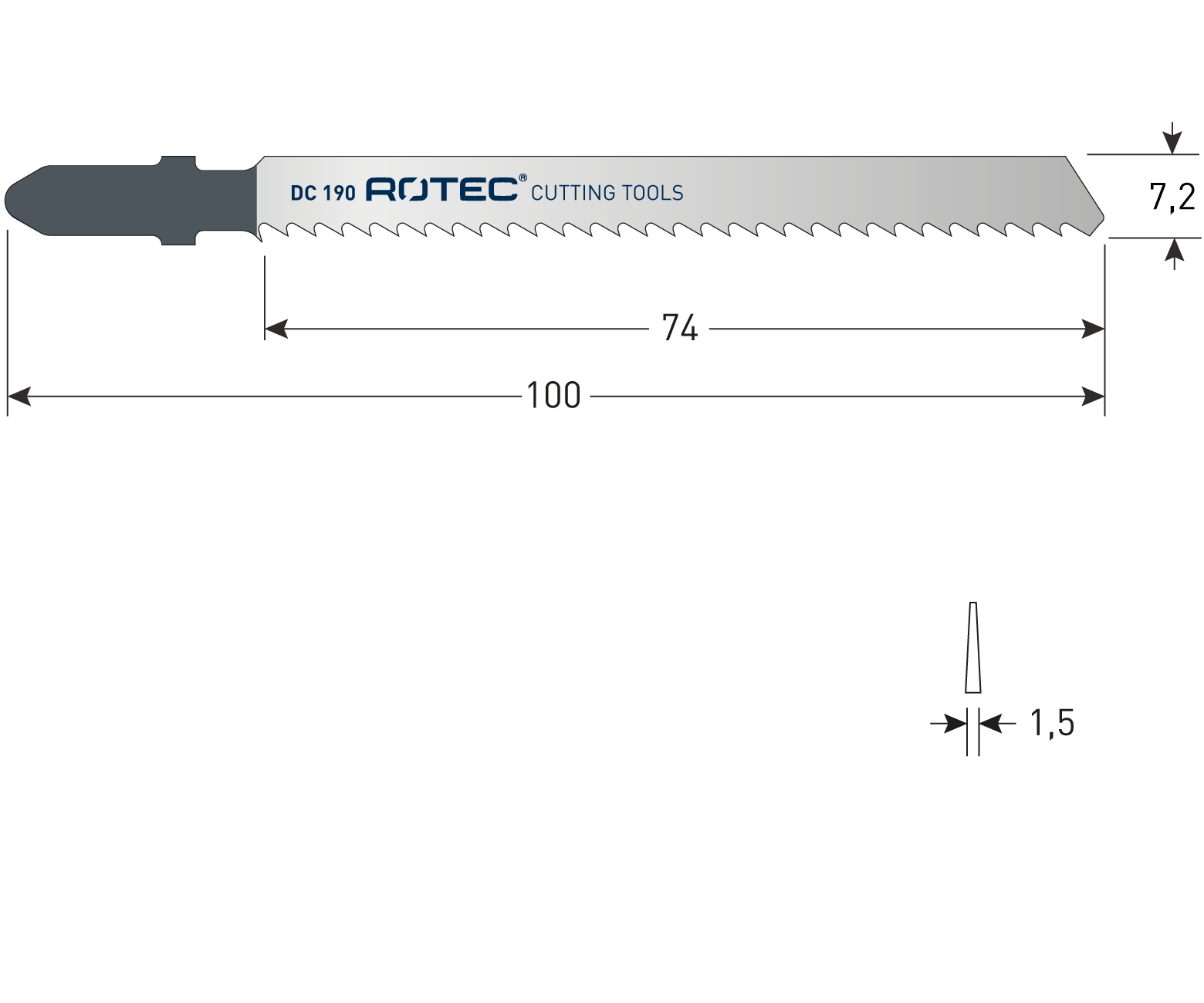 Rotec Decoupeerzaag | DC190 | T101BR | 2 Stuks - 520.0192