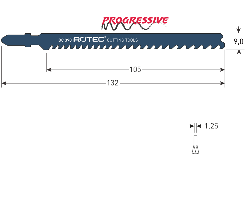 Rotec Decoupeerzaagblad | DC390 | T367XHM - 520.0390