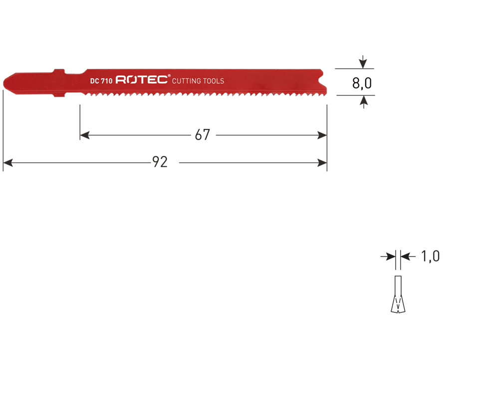 Rotec Decoupeerzaagblad | DC710 | 5 Stuks - 520.0710