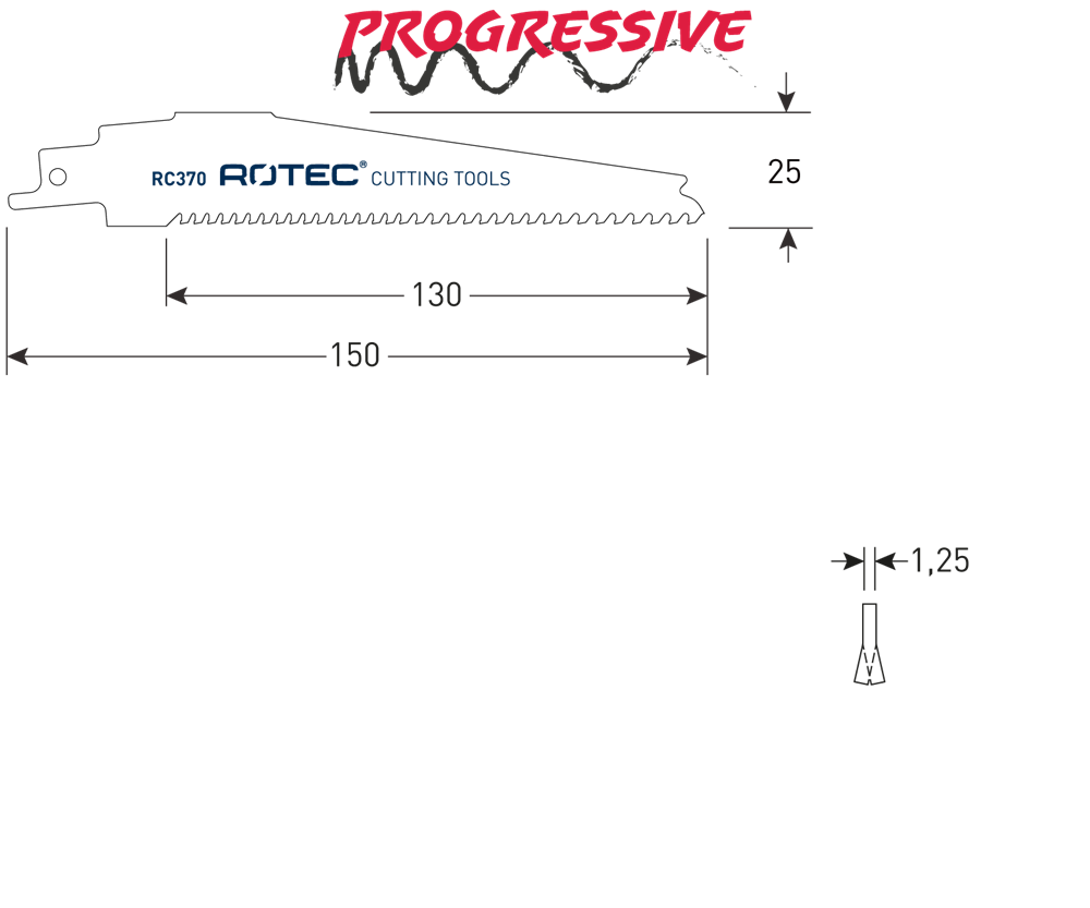 Rotec Reciprozagen | RC370 | S956XHM | 2 Stuks - 525.0370