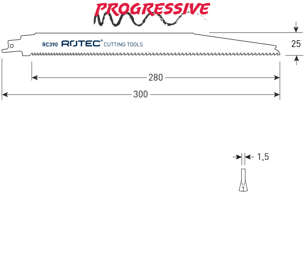 Rotec Reciprozagen | RC390 | S1256XHM | 2 Stuks - 525.0390