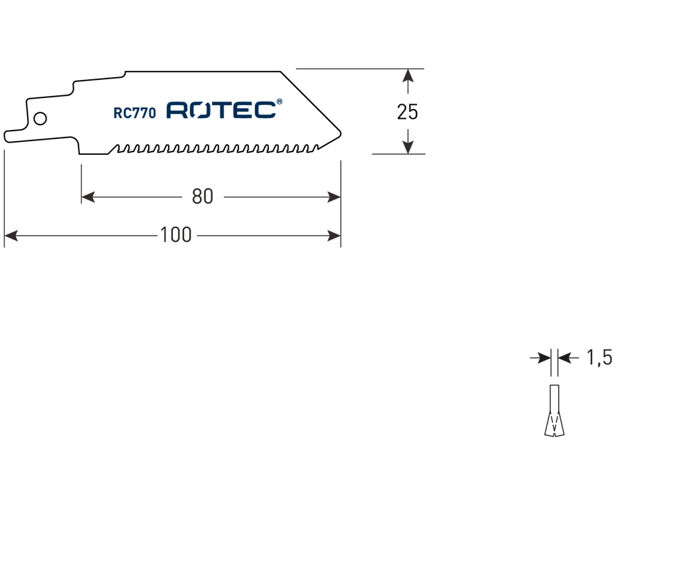 Rotec Reciprozagen | RC770 | 2 Stuks - 525.0770