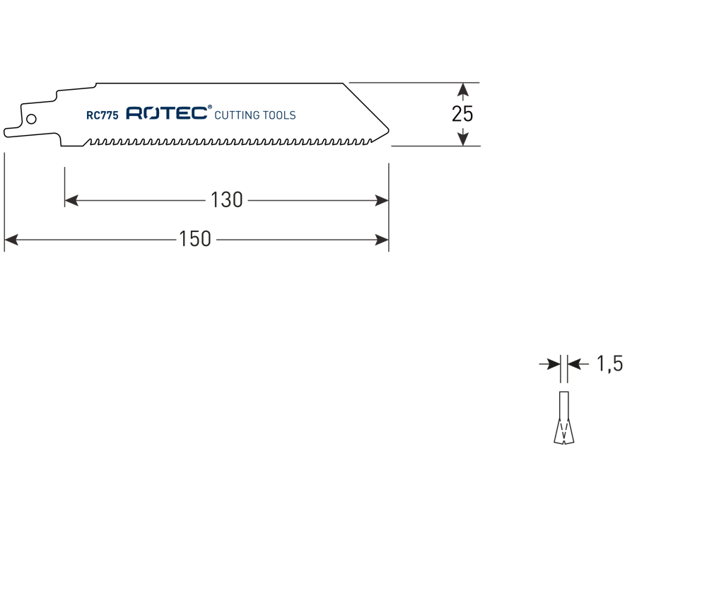 Rotec Reciprozagen | RC775 | 2 Stuks - 525.0775