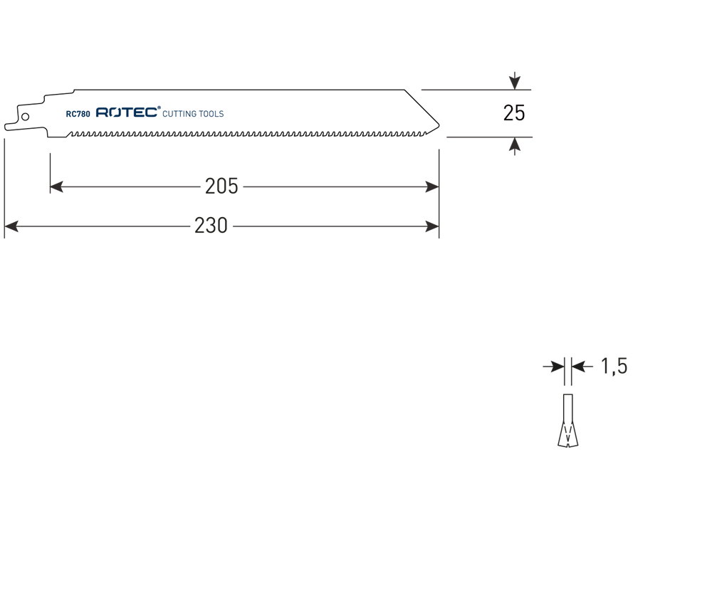 Rotec Reciprozagen | RC780 | 2 Stuks - 525.0780
