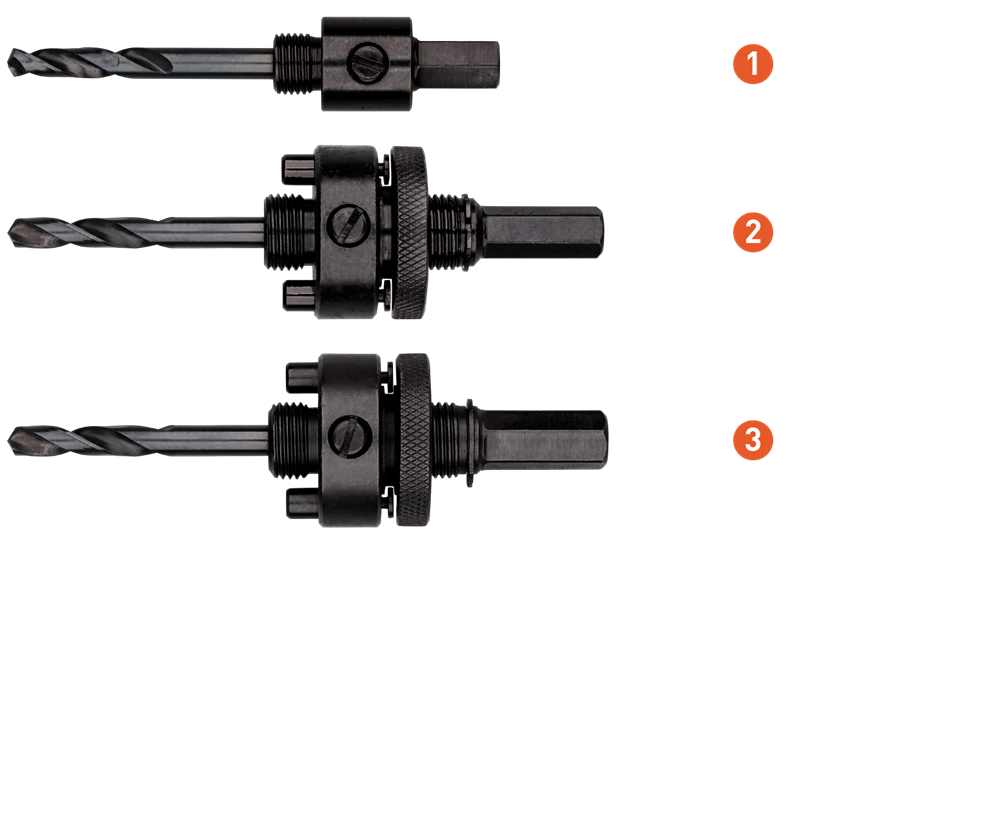 Rotec Standaard Adapter | 6-knt 9,5 | T.b.v. Gatzagen Ø14-30 - 533.9005