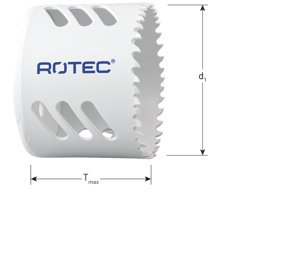 Rotec Bim-Co8 Gatzaag | Normaal Vertand | Tmax=48 | Ø210 - 533.0210 afbeelding