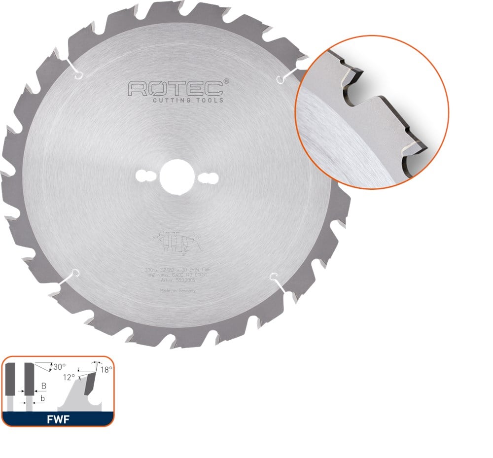 Rotec HM bouwzaagblad, ø500x4,2x30mm Z=36 FWF - 5532030