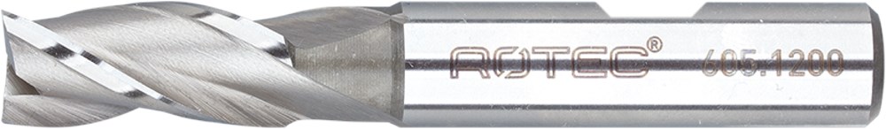 Rotec HSS-E Universeelfrees, ongecoat, ø8 - ø8x19x69xø8mm Z=3 / DIN 844-B / kort - 6050800