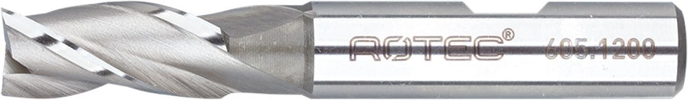 Rotec HSS-E Universeelfrees, ongecoat, ø16 - ø16x32x92xø16mm Z=3 / DIN 844-B / kort - 6051600