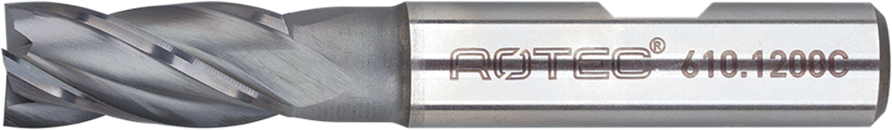 Rotec Hss-E Vingerfrees | Alcrn-Gecoat | Ø20 - Ø20x38x104xØ20mm Z=4 | Din 844-B | Kort - 610.2000c