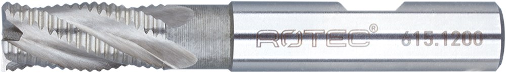 Rotec HSS-E Ruwfrees, ongecoat, ø25 - ø25x45x121xø25mm Z=5 / HR / DIN 844-B / kort - 6152500