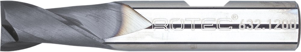 Rotec VHM Spiebaanfrees, TiAlN-gecoat, ø1 - Silver-Line / ø1x5x50xø6mm Z=2 / kort - 6320100