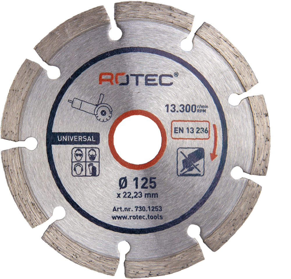 Rotec Diamantzaagblad 'Universeel Opti-Line' | Ø115x2,0xØ22,2 - 730.1153