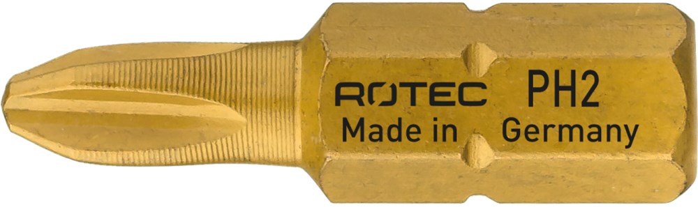 Rotec PRO Insertbit PH 2-R L=25mm C 6,3 TIN, 4,6 - 4,8mm - 800.00062 - 800.00062