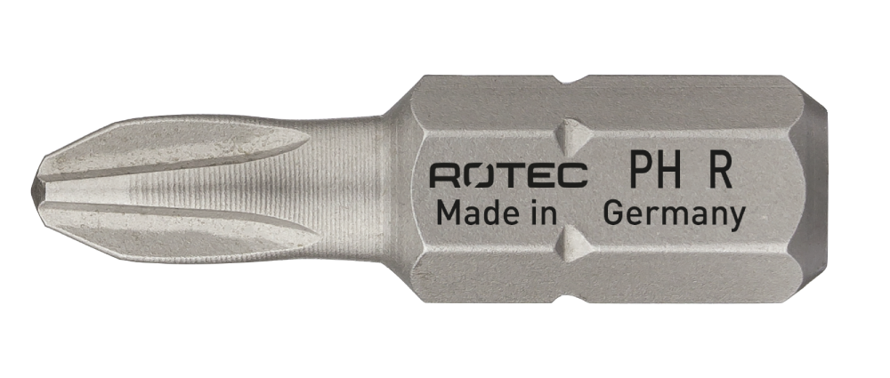 Rotec Schroefbit PH 2 | Gereduceerd | L=25 | C6.3 | BASIC | 2 stuks - 800.00052