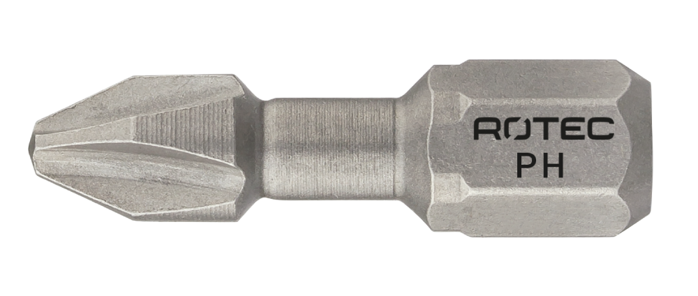 Rotec Torsionbit PH 1 | L=25 | C6.3 | BASIC | 2 stuks - 801.00012