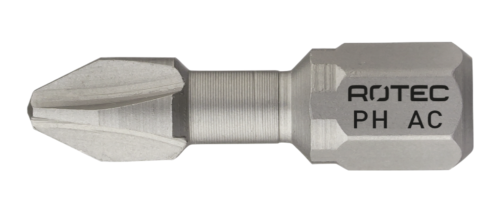 Rotec Torsionbit PH 3 | L=25 | C6.3 | Anti-Cor | 2 stuks - 801.10032