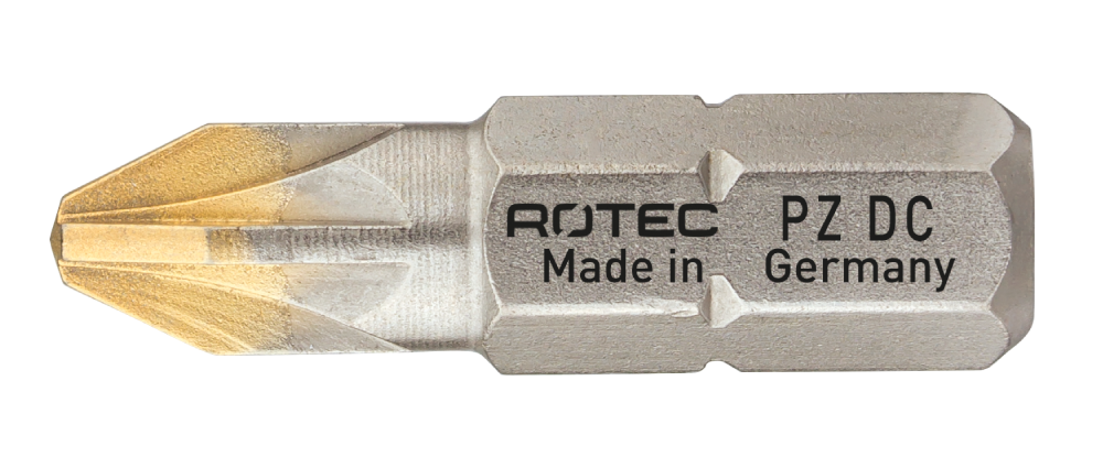 Rotec Schroefbit PZ 2 | L=25 | C6.3 | DIAMONDgrip | 2 stuks - 803.30022