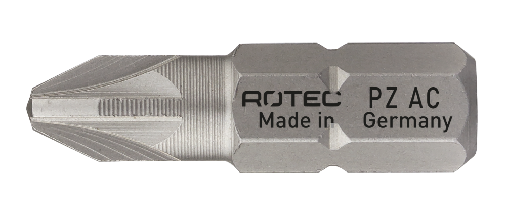 Rotec Schroefbit PZ 2 | L=25 | C6.3 | Anti-Cor | 2 stuks - 803.10022