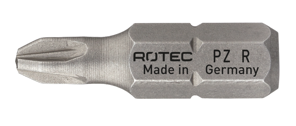 Rotec Schroefbit PZ 2 | Gereduceerd | L=25 | C6.3 | BASIC | 2 stuks - 803.00052