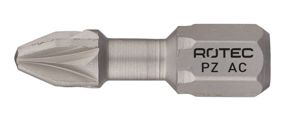 Rotec Torsionbit PZ 1 | L=25 | C6.3 | Anti-Cor | 2 stuks - 804.10012