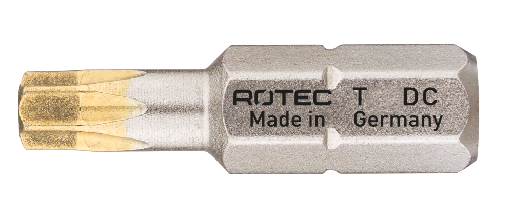 Rotec Schroefbit T 25 | L=25 | C6.3 | DIAMONDgrip | 2 stuks - 806.30252