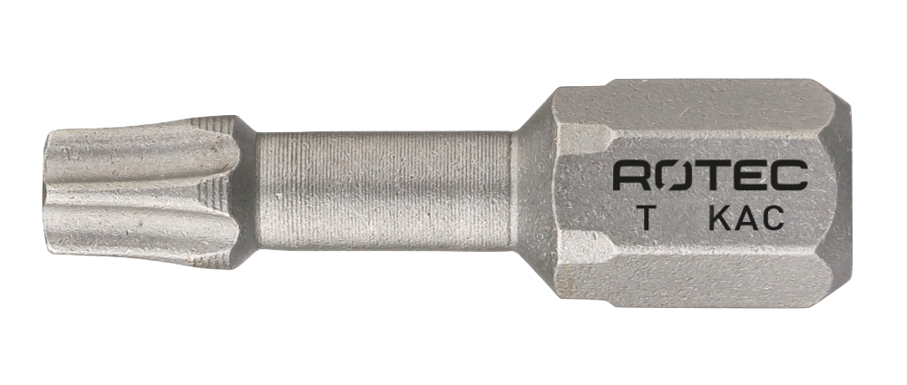 Rotec Torsionbit T 20 | L=25 | C6.3 | conisch | BASIC | 2 stuks - 807.00202