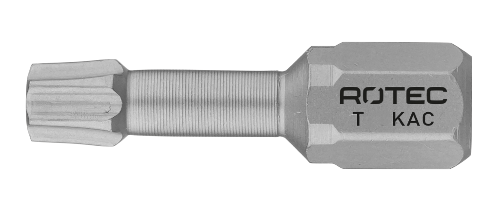 Rotec Torsionbit T 30 | L=25 | C6.3 | conisch | Anti-Cor | 2 stuks - 807.10302